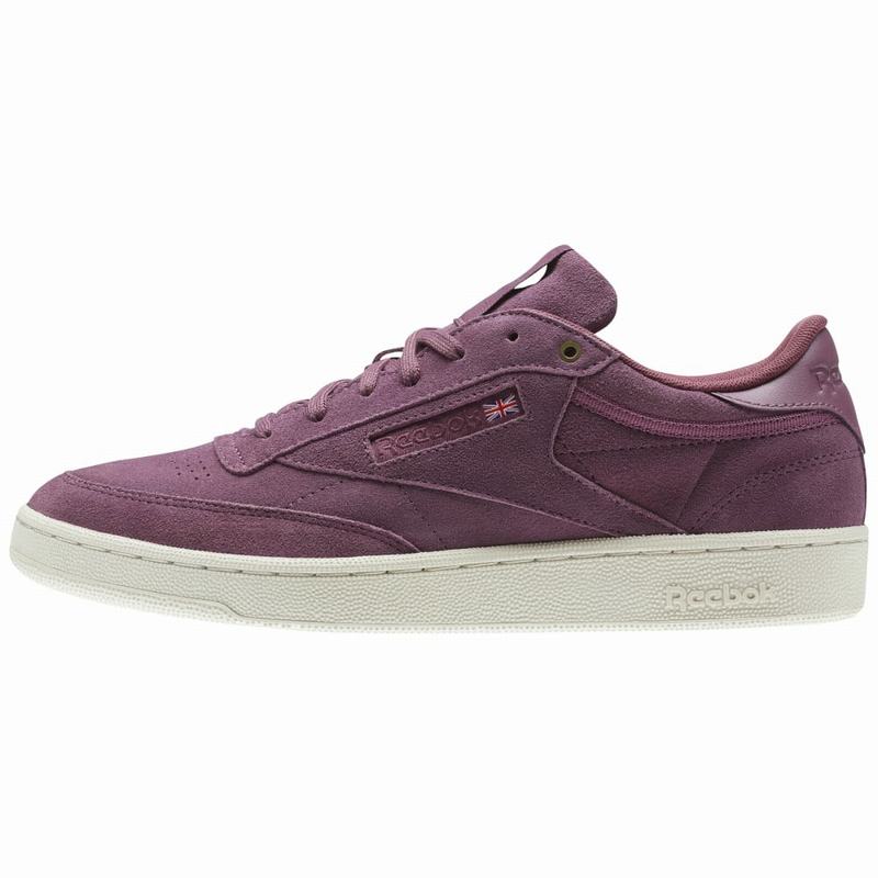 Reebok Club C 85 Montana Cans Collaboration Shoes Mens Purple/Pink India KR7794PI